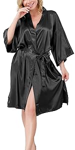 Silky Satin Robes for Women Brides