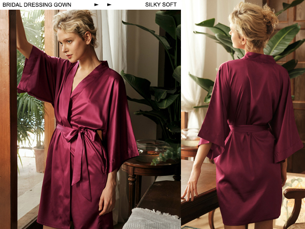 Silk Kimono Bathrobe