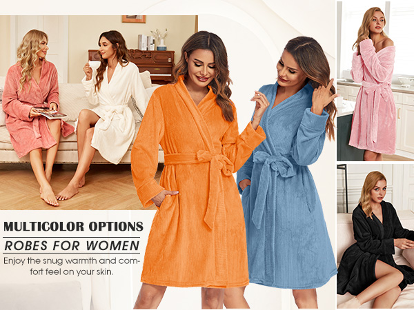 womens bathrobe for winter