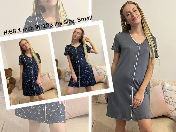 nursing nightgowns for women breastfeeding