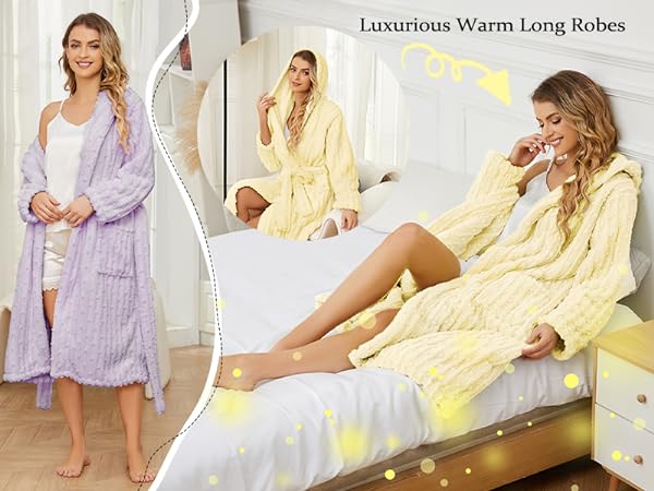 HEARTNICE Warm Long Robe