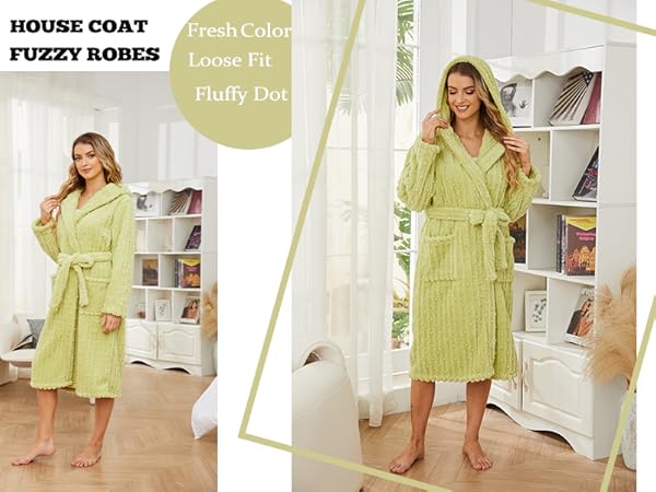 Soft bathrobes for women