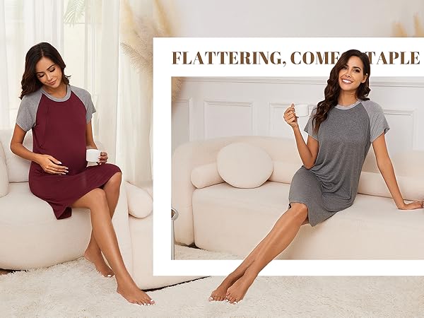 Comfortable, Flattering, Functional nursing pajamas