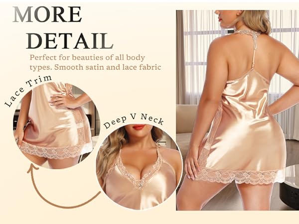 Sexy Full Slips Sleepwear