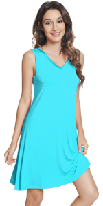 sleeveless nightgown