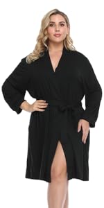 short robes plus size