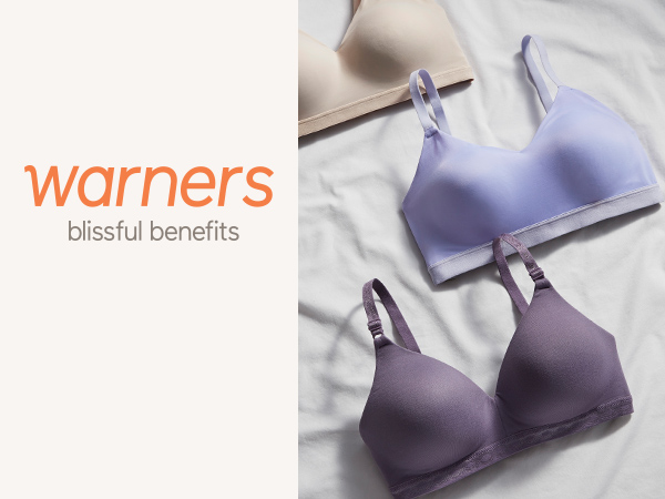 Warners Blissful Benefits, super soft collection, wireless bra, women&#39;s bras RM1691W