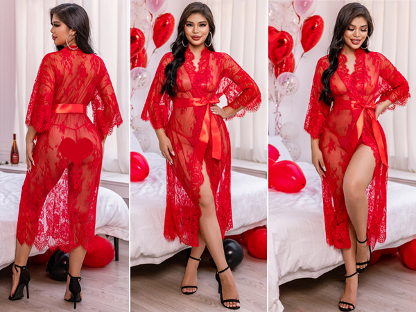 lingerie robes for women