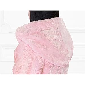 Plush Soft Robe Fluffy Warm Fleece Teddy Sherpa Shaggy Bathrobe