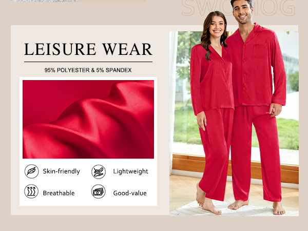 Couples Pajamas Womens &amp;Mens Matching Pajamas Set