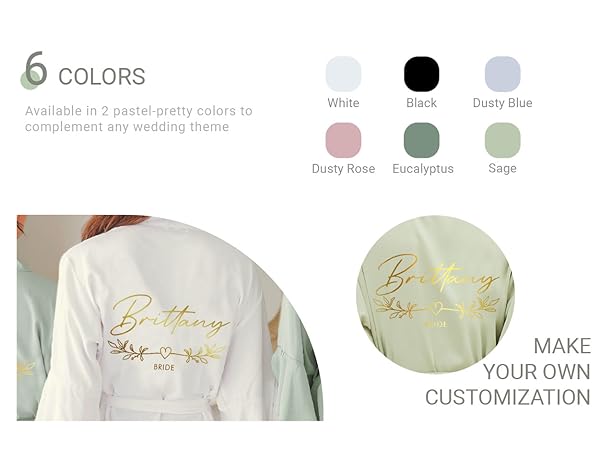 Custom Vibes Personalized Bridesmaid Robes