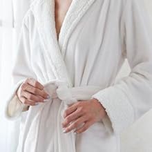 White Keila Sherpa Robe