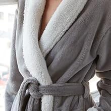 Gray Keila Sherpa Robe