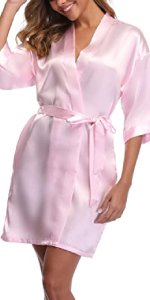 short plain robe