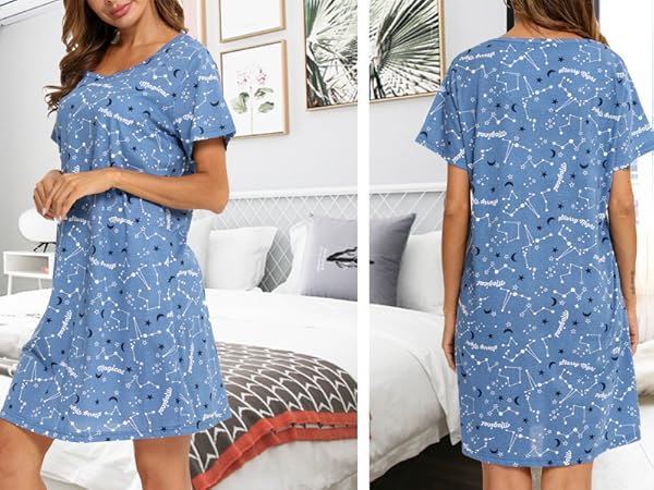 blue nightshirt