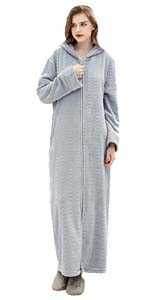 women zipper robes