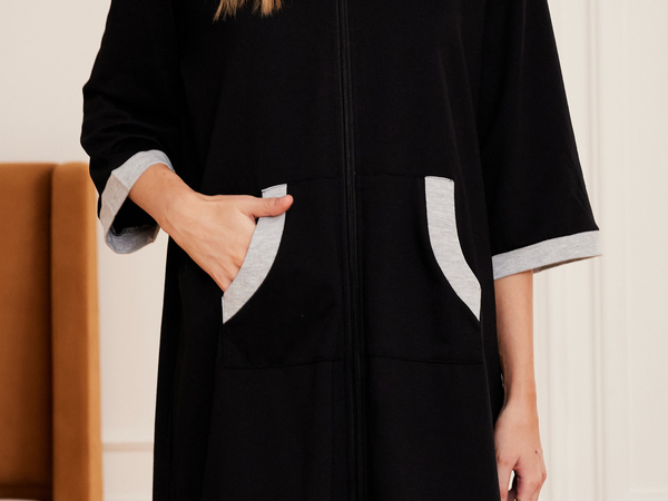 ekouaer zip up robe