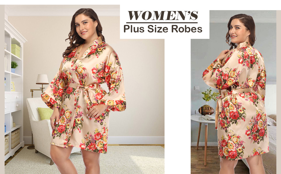 plus size robes