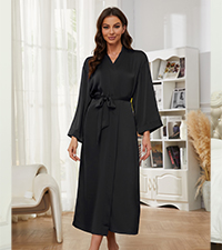 Womens Satin Robe