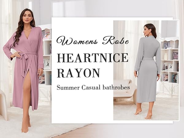 Womens Summer Casual Bathrobes