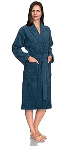 TowelSelections Women''s Robe, Turkish Cotton Luxury Terry Shawl Bathrobe