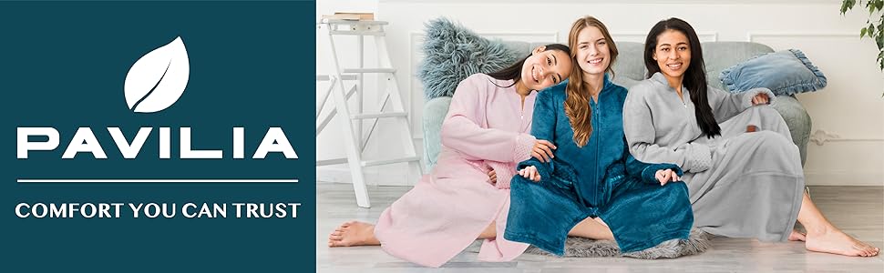 Zip up front robe lounger housecoat house coat for women ladies sleepwear pajama