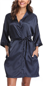 satin robes for women