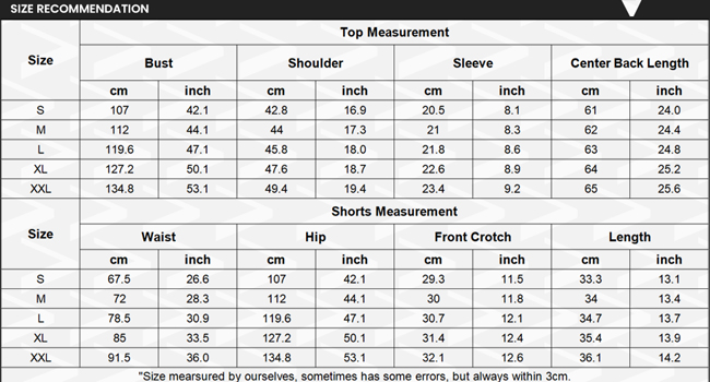 silk pajama set size chart