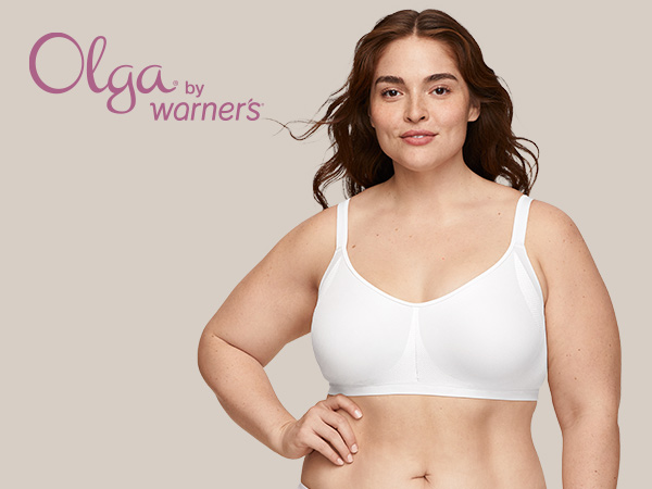 Olga by warners, full cup bras, supportive bras, minimizer bras