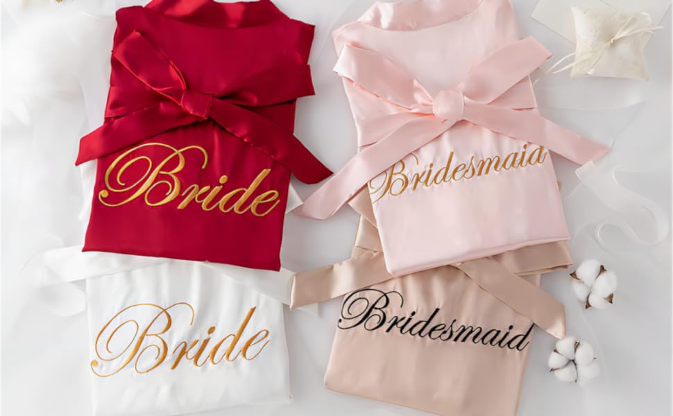 bridesmaid robes bride robes for wedding day bridal party