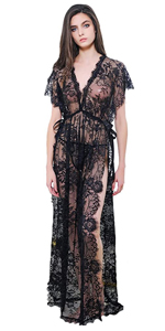 Women''s Side Split Lace Gown