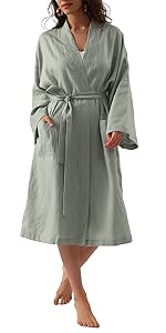 linen robe