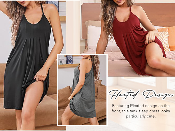 sleeveless nightgown