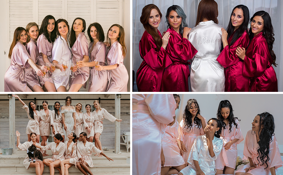 bride bridesmaid robe