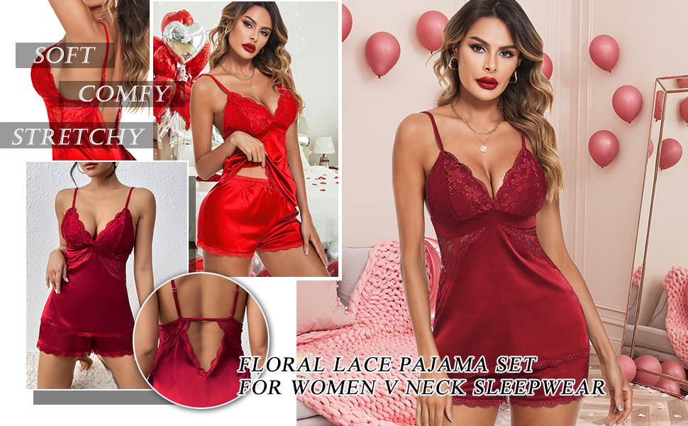 red lingerie for women