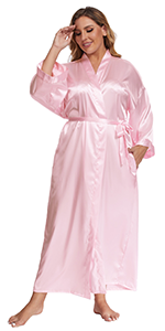 plus size long satin robes plus size long silk robes