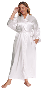 plus size long satin robes plus size long silk robes