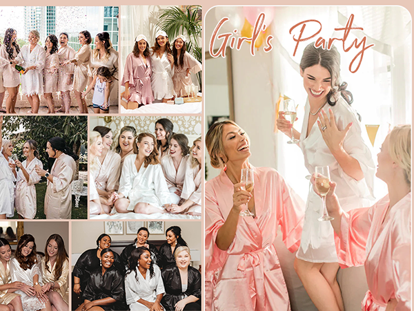 wedding robes for bridal party