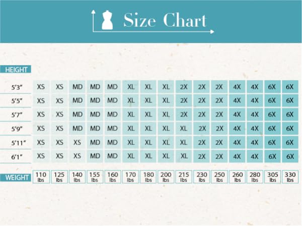 women''s size chart