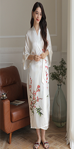 Silk kimono robe 