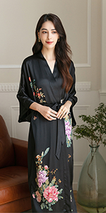 Silk kimono robe 