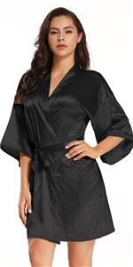 bridesmaid robes black satin robes for women black silk robes for women bridal robes