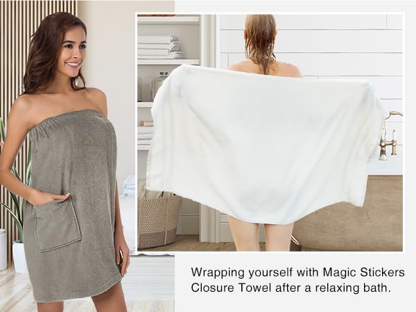 bamboo cotton towel robe