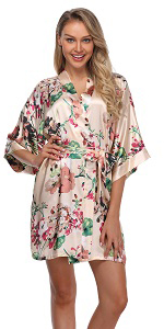 short robes for women floral