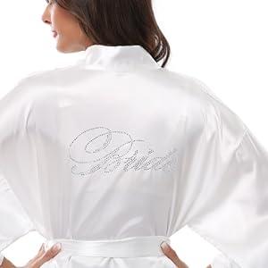 bride robes white