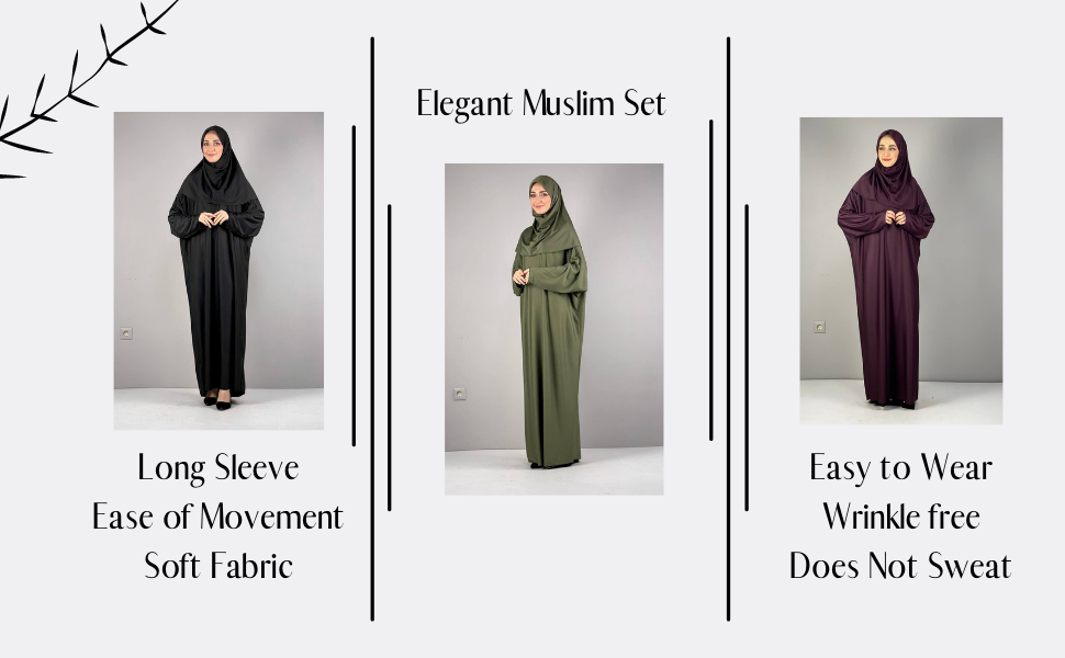 Muslim Praying Dress Abaya Kaftan for Eid, Wedding, Casual, Arabic, Burqa