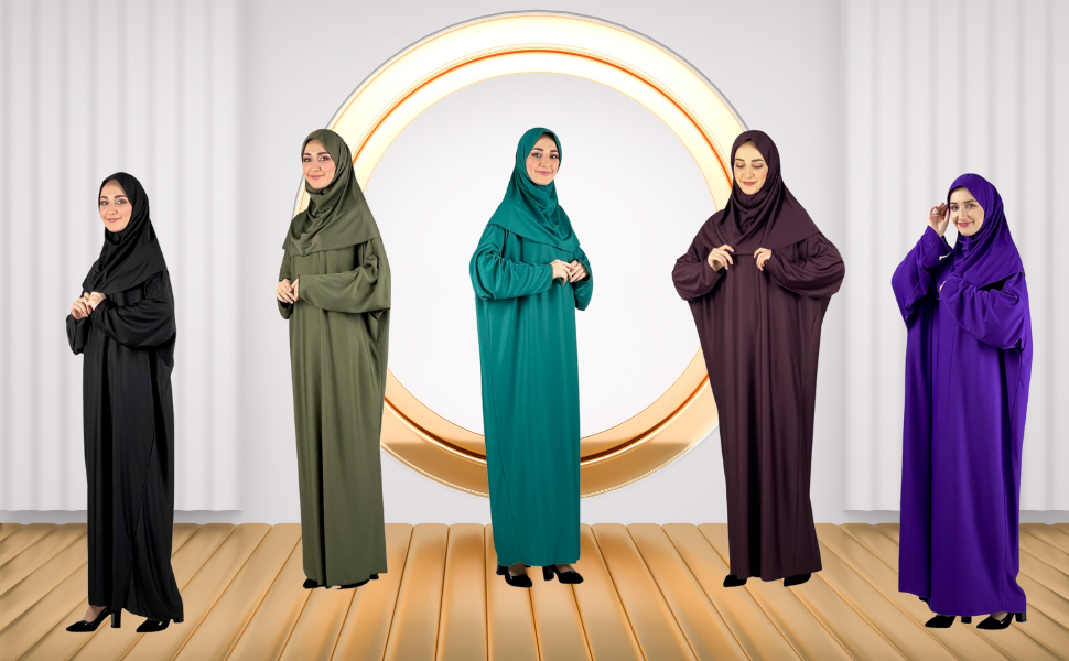 Muslim Dress Prayer Kaftan Abaya Islamic Arabic Long Clothing Hijab Burqa Moroccan