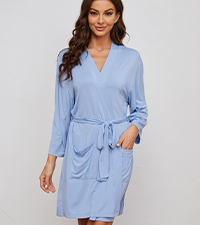 Women Knee Length Robe