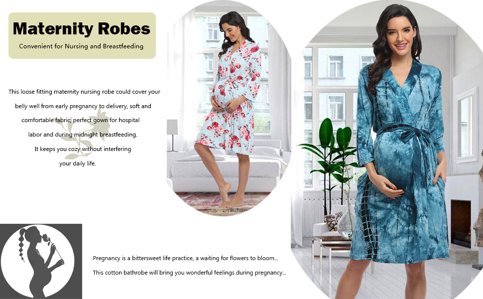 maternity robe