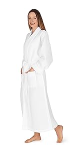 waffle bathrobe for women